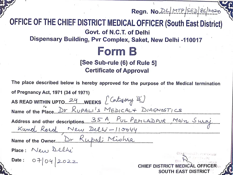 Registration Certificate